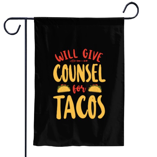 School Counselor Taco Will Give Garden Flags