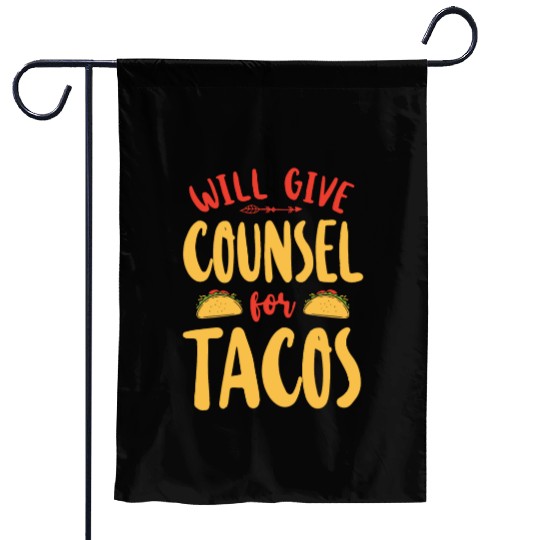 School Counselor Taco Will Give Garden Flags