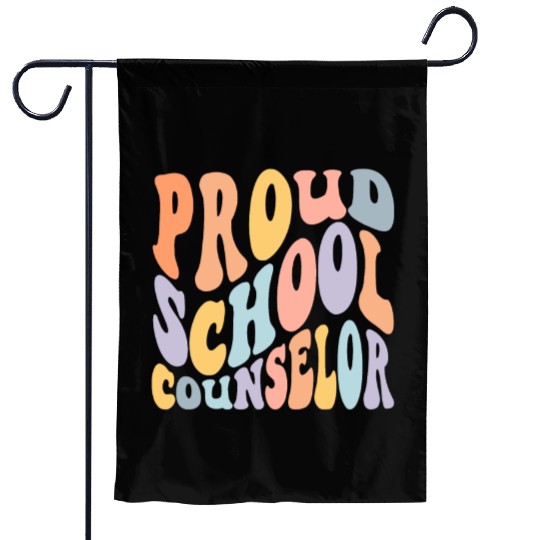 School Counselor Proud School Garden Flags