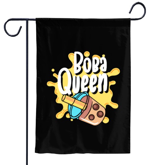 Kawaii Milk Tea Tea Balls Garden Flags