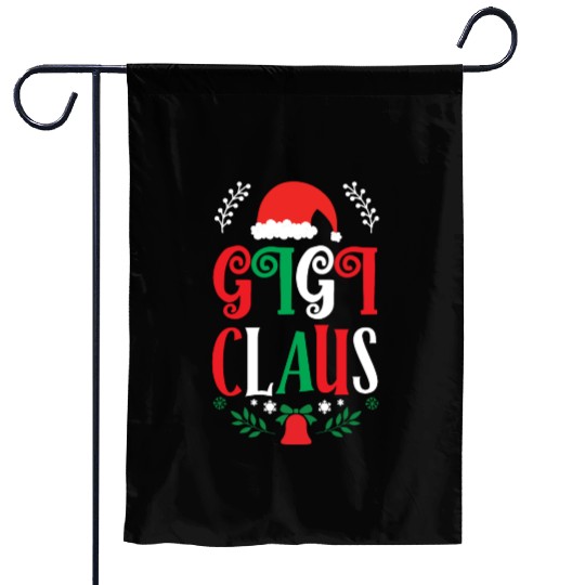 Gigi Claus Christmas Family Group Matching Pajama Garden Flags