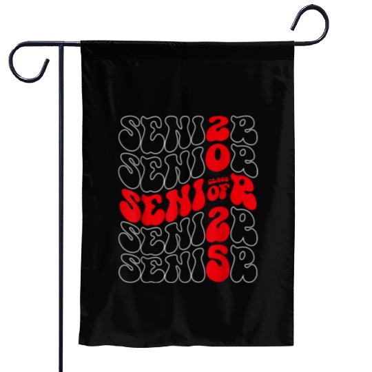 Class of 2025 Senior 2025 Graduation Groovy Back T Garden Flags