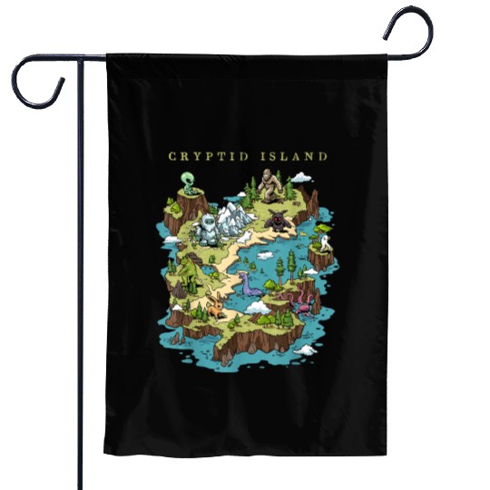 Cryptid Bigfoot Loch Ness Monster Mothman Jersey Garden Flags