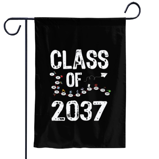 Funny Class of 2037 Grow With Me Back To School Garden Flags