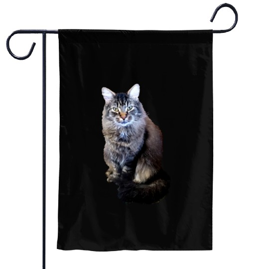 Indie the Cute Cat Garden Flags