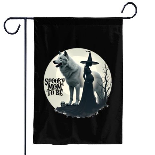 Spooky Mom To Be Baby Announcement Garden Flags