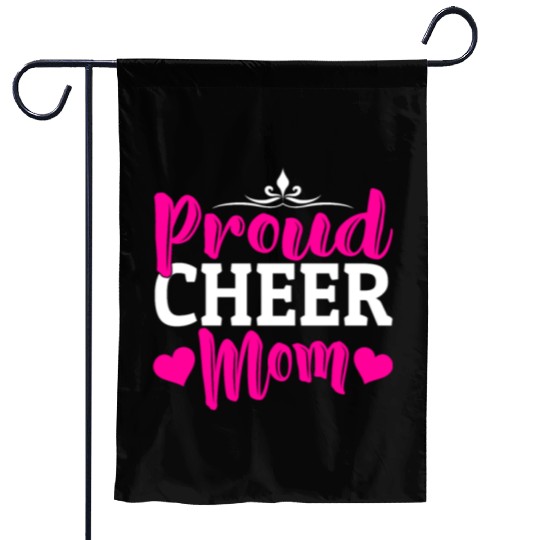 Proud Cheer Mom Cheerleading Mommy Mother's Day Garden Flags