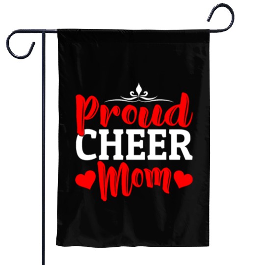 Proud Cheer Mom Cheerleading Mommy Mother's Day Garden Flags