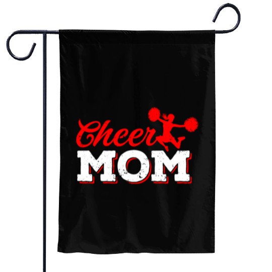 Cheer Mom Funny Cheerleading Mommy Mother's Day Garden Flags