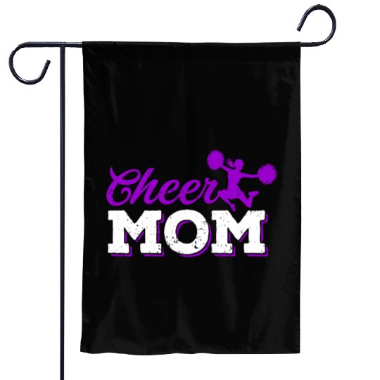 Cheer Mom Funny Cheerleading Mommy Mother's Day Garden Flags