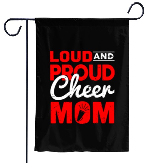 Loud & Proud Cheer Mom Cheerleading Mother's Day Garden Flags