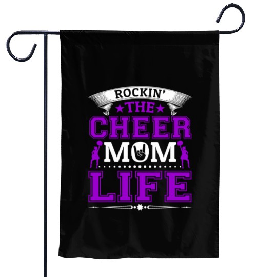 Tha Cheer Mom Life Cheerleading Mommy Mother's Day Garden Flags