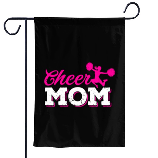Cheer Mom Funny Cheerleading Mommy Mother's Day Garden Flags