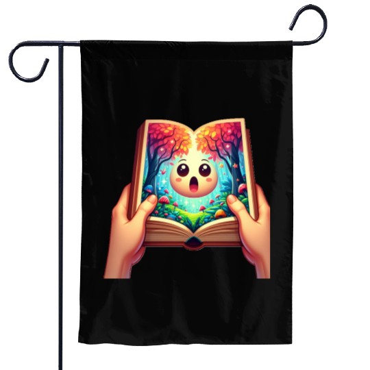 you turned the page Garden Flags