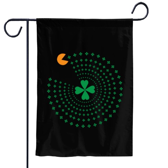 St Patrick Pacman Garden Flags