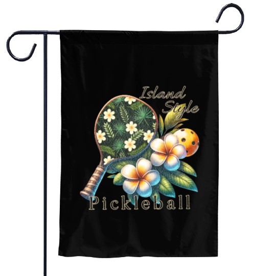Plumeria Flower Pickleball Garden Flags