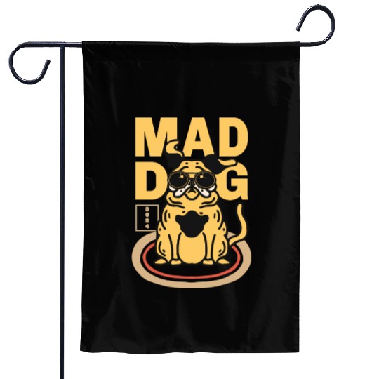Mad Dog Animal Garden Flags