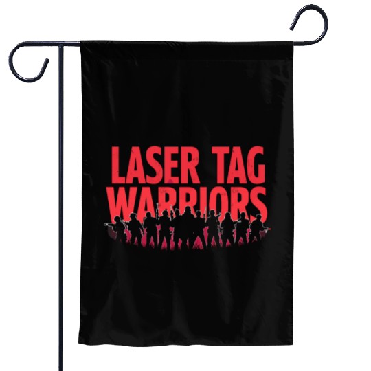Laser Tag Champion Retro Gamer Night Out Team Garden Flags