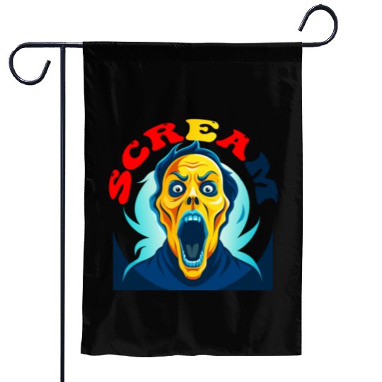 Scream Vintage Halloween Garden Flags