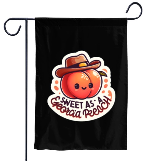 Sweet as a Georgia Peach Sticker Garden Flags