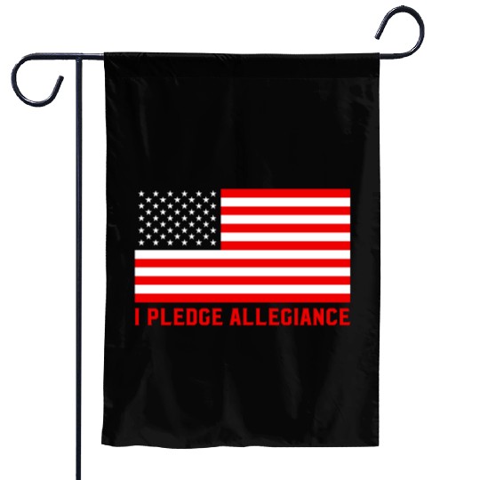 Pledge Allegiance American Flag Patriotic Design Garden Flags