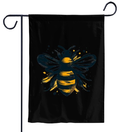 Honey Bee Insect Art 1 Garden Flags