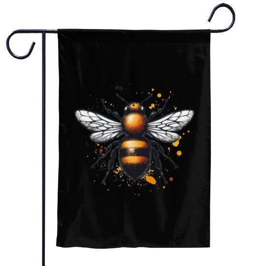 Honey Bee Insect Art Garden Flags