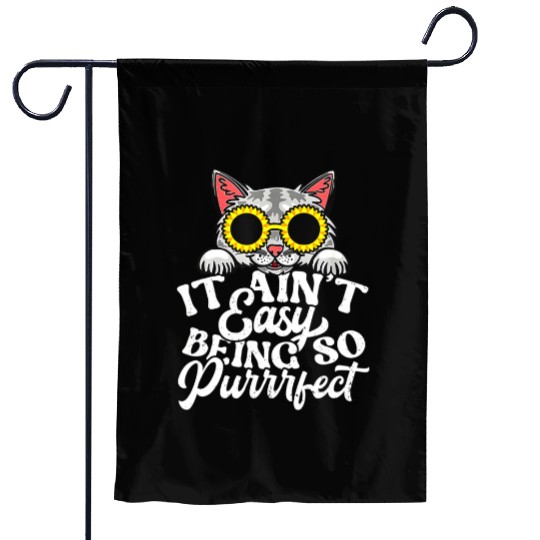 Funny cat cat lover ee cat owner cat Garden Flags