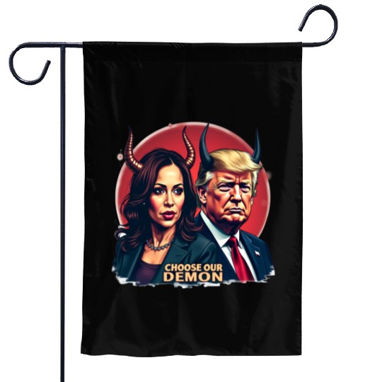 Kamala Harris Vs Trump The Fight For The Country Garden Flags