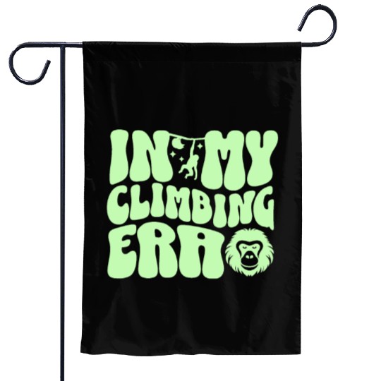 In my climbing era curvy boulderwriting bouldering Garden Flags