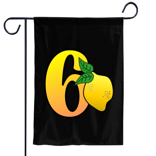 Number 60th Birthday - Lemon Garden Flags