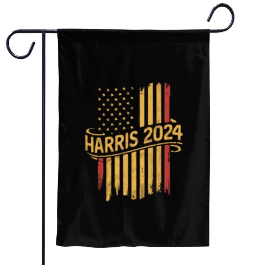 Vintage Harris 2024 American Flag Garden Flags