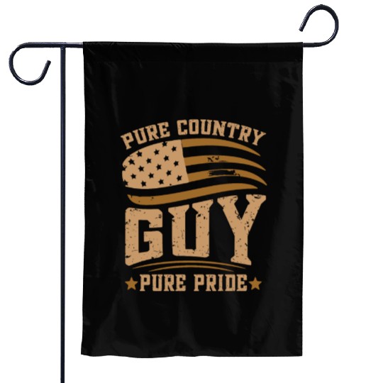 Small Town Us Flag Country Livin Boy Garden Flags