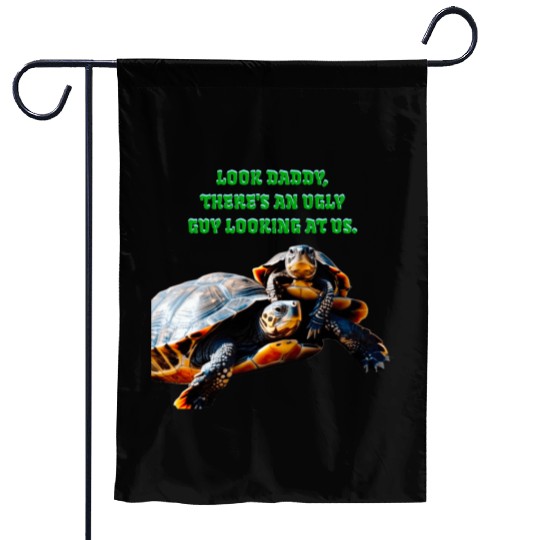 Turtle and her son Garden Flags