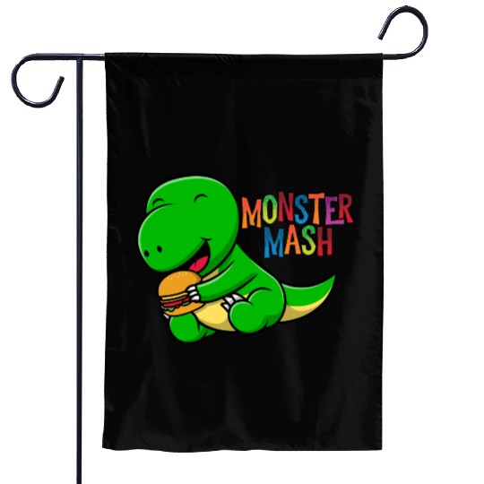 Monster eats hot dog Garden Flags