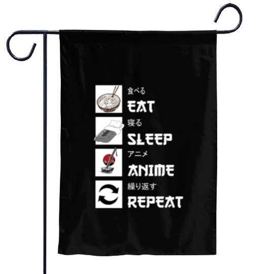 Eat sleep anime repeat manga Garden Flags