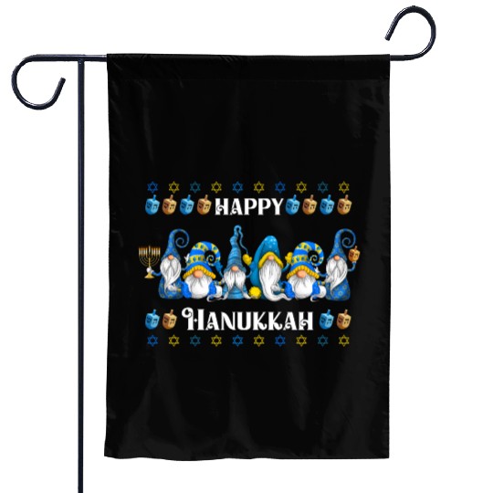 "Hanukkah Gnome" Wishing You a Happy Hanukkah Garden Flags