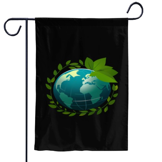 Love Earth | Eco Globe | Green Planet Garden Flags