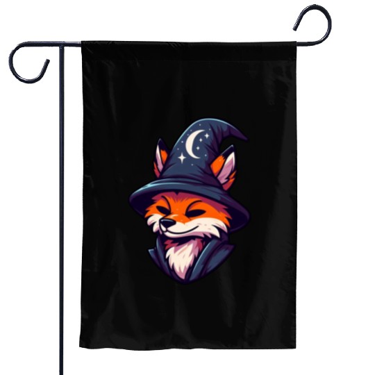 Fox Wizard - Magic Fantasy Garden Flags
