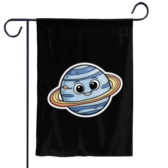 Explore the Cosmos with Our Quirky Planet Garden Flags