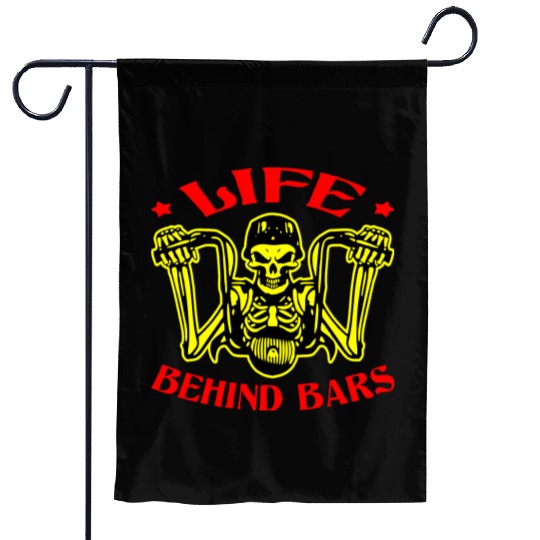 Life Behind Bars Biker LIKE US ON FACEBOOK #USAP Garden Flags