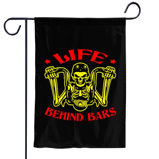 Life Behind Bars Biker LIKE US ON FACEBOOK #USAP Garden Flags