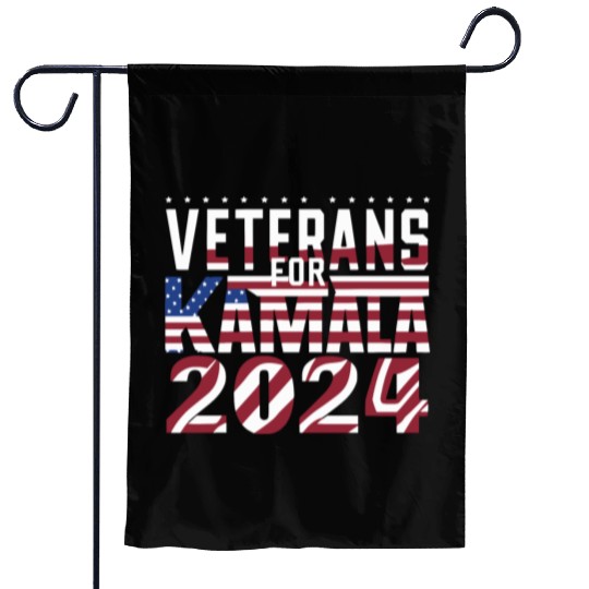 Veterans for Kamala 2024 Patriotic Garden Flags