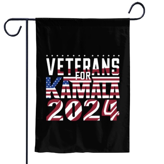 Veterans for Kamala 2024 Patriotic Garden Flags