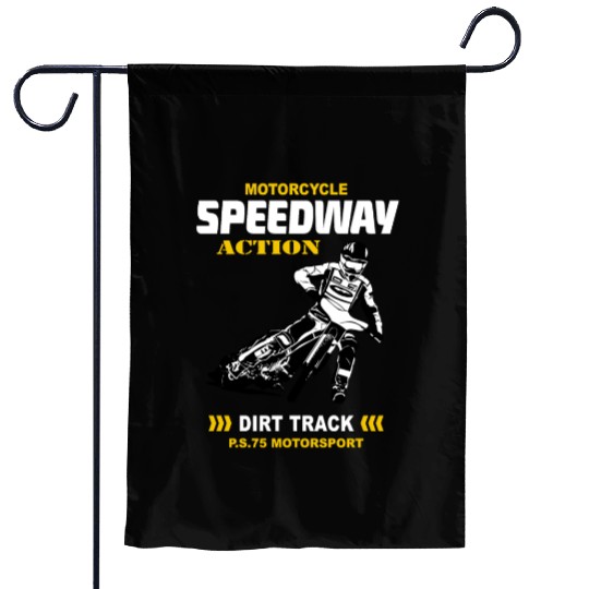 Motorcycle Speedway Racing Garden Flags