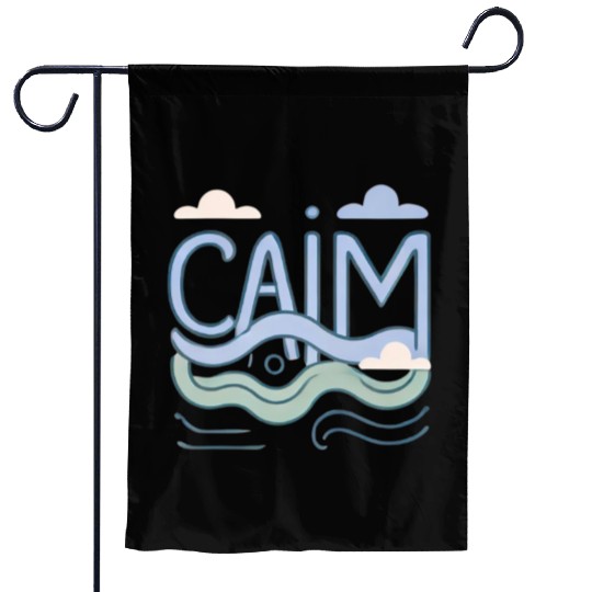 Calm: Peaceful and Minimalist Design Garden Flags