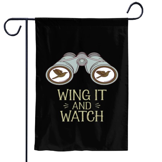 Wing It and Watch Birdwatching Nature Adventure Garden Flags