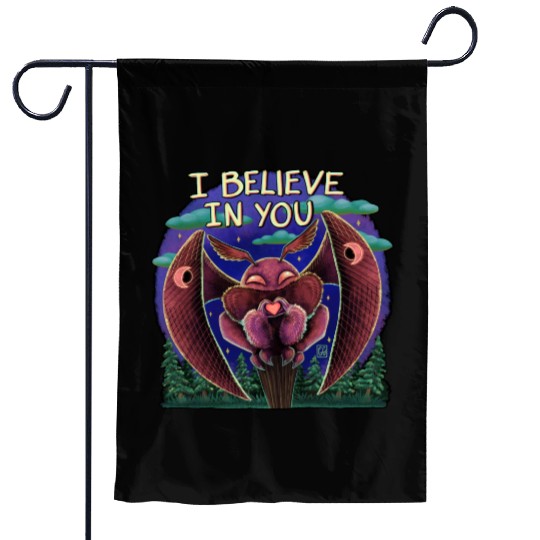 The Mothman Cryptid believe in you cute creature Garden Flags