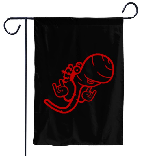 Cute Cool Worm Crown King Party Animal Fun Monster Garden Flags