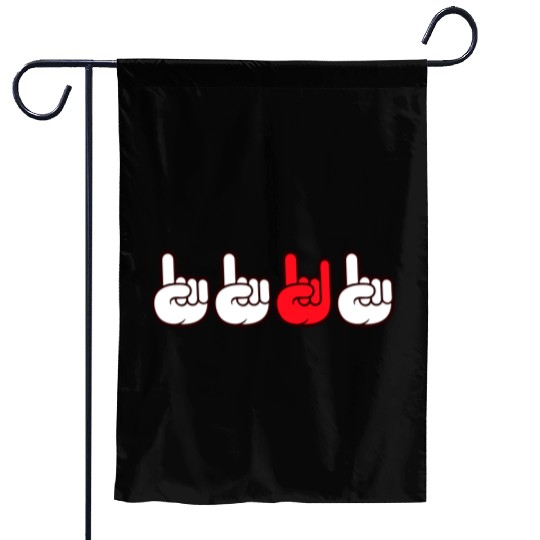 Be Different Heavy Metal Music Horns Hand Gesture Garden Flags